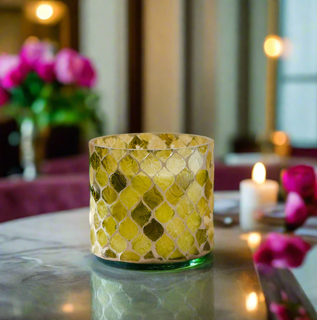 Medium Mosaic Candle