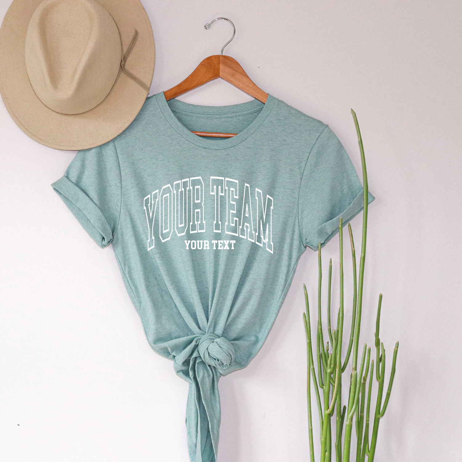 Custom City State or Text Personalized Shop Logo Tee Shirt