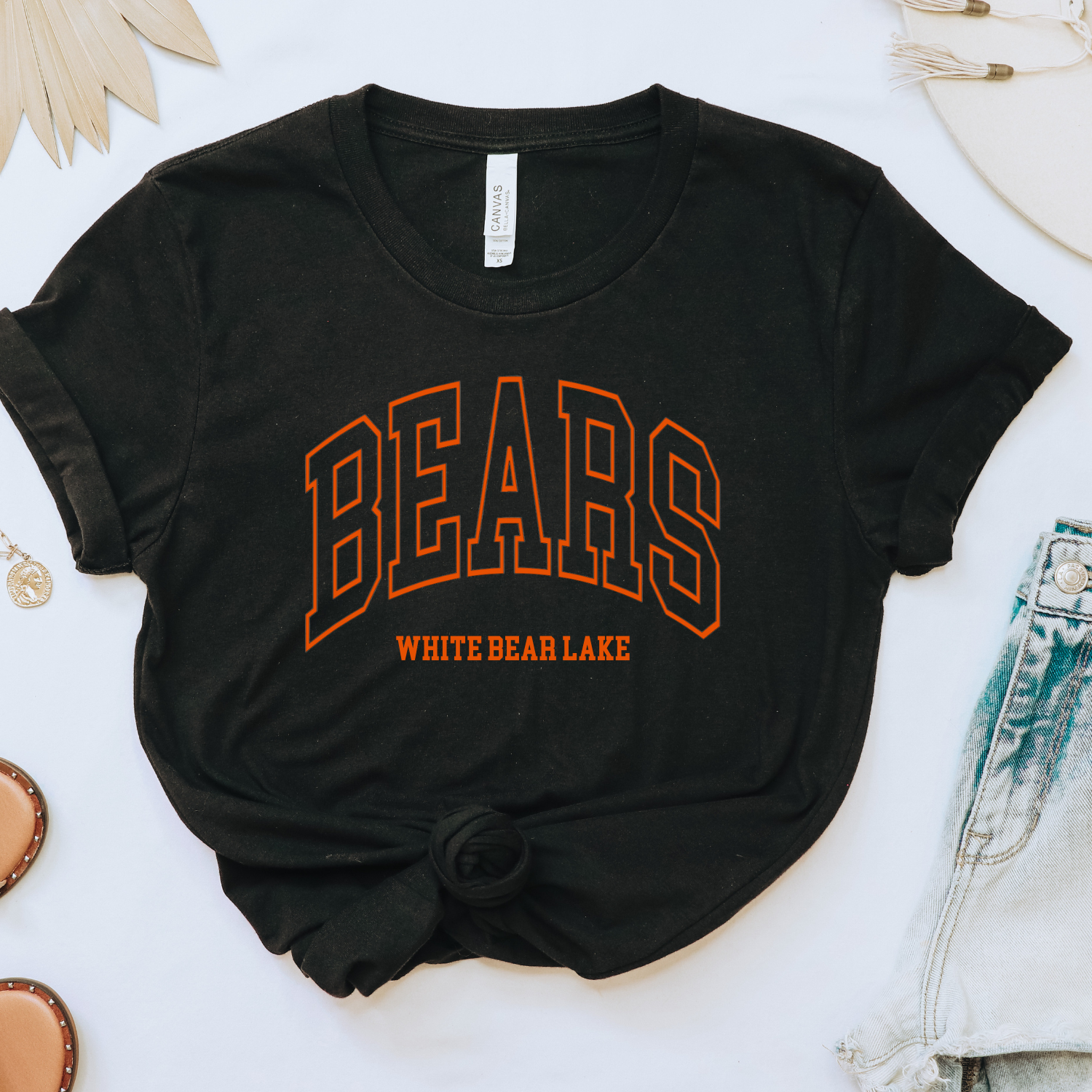Custom City State or Text Personalized Shop Logo Tee Shirt